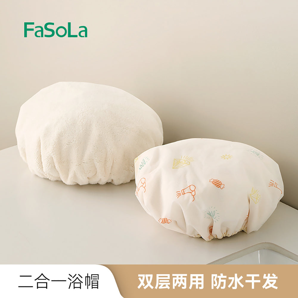 FaSoLa-Two-in-One-Shower-Cap---Beige-1