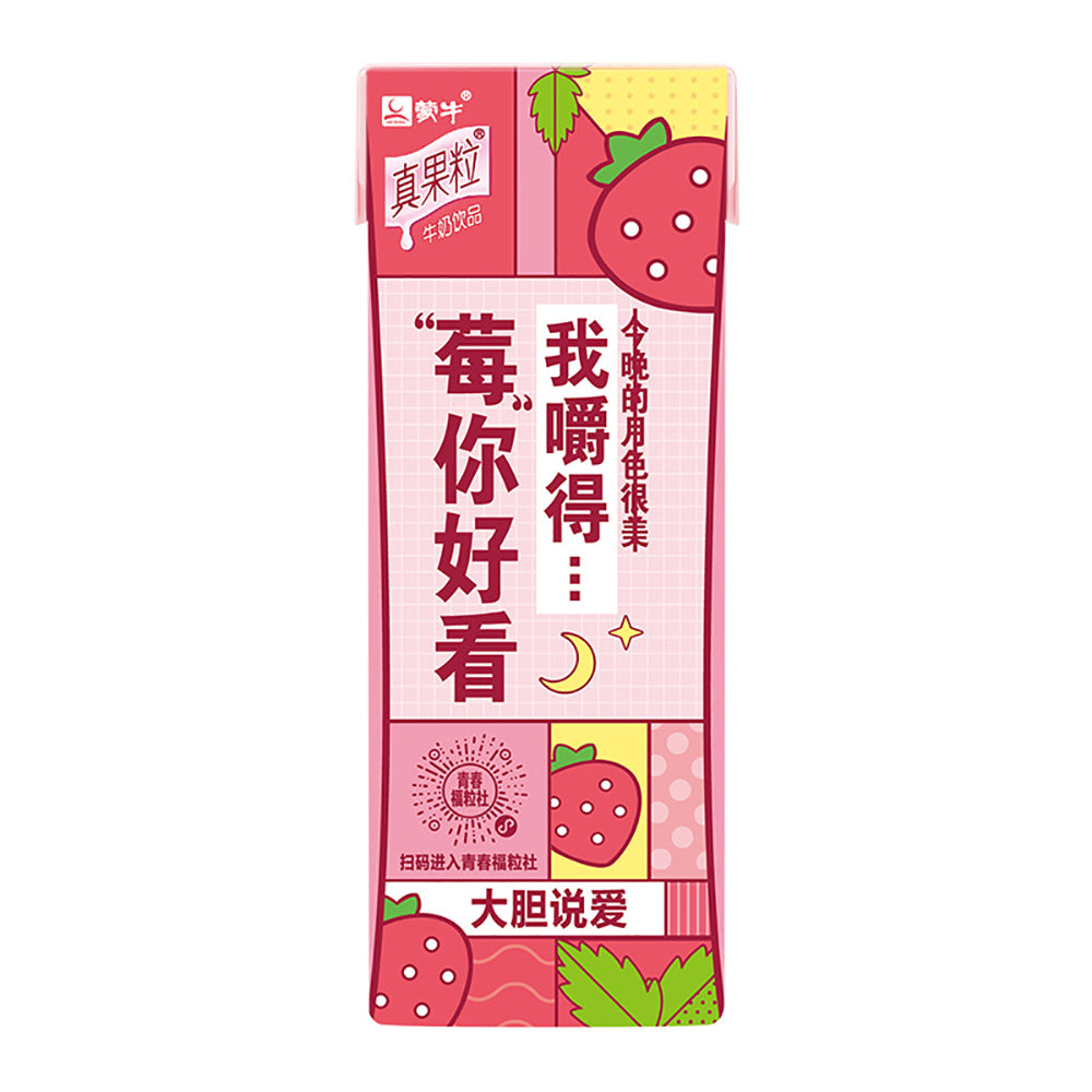 Mengniu-Real-Fruit-Milk-Drink-Strawberry-Flavor---250ml-1