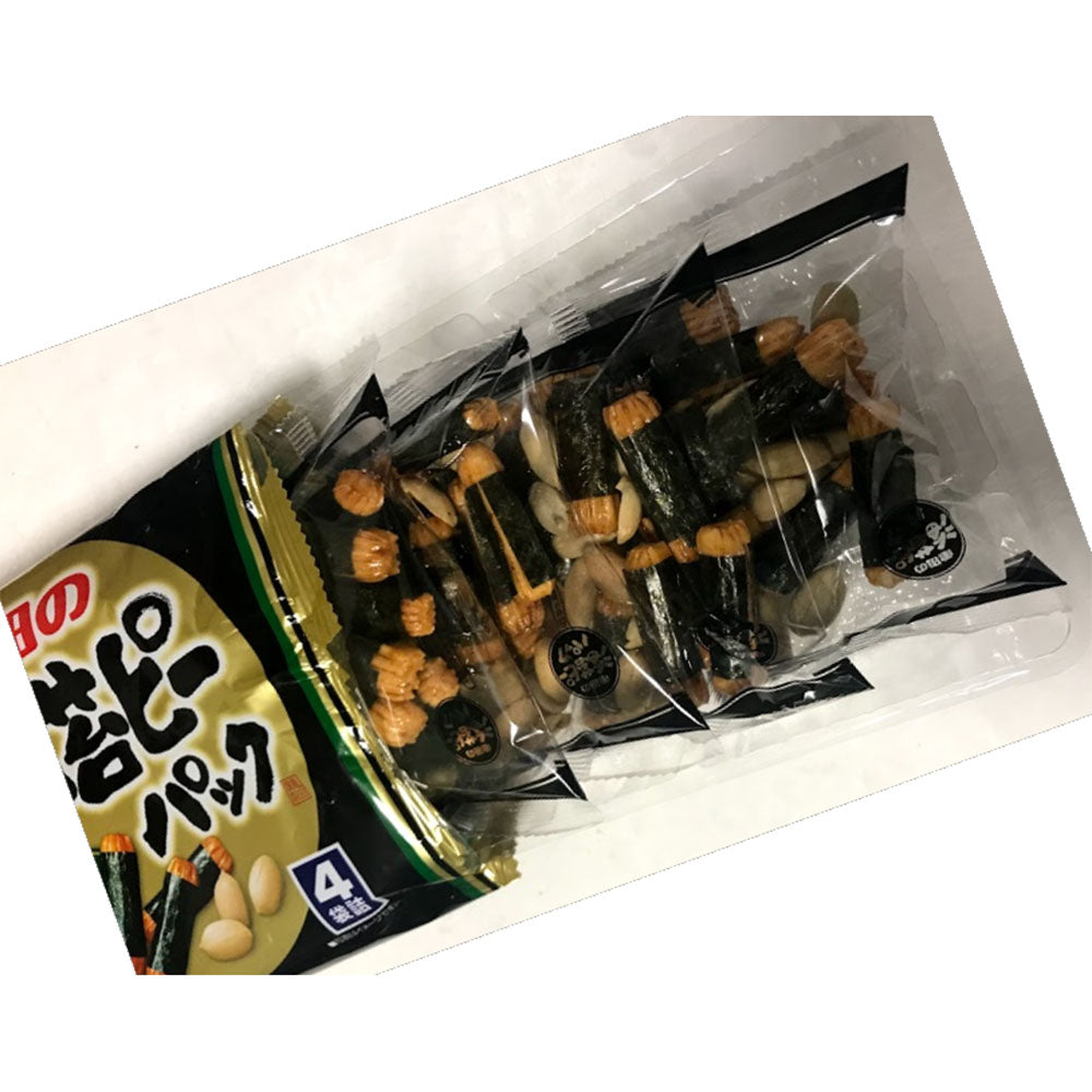 Kameda-Seika-Seaweed-Rice-Cracker-Rolls-&-Peanuts---4-Packs,-85g-1