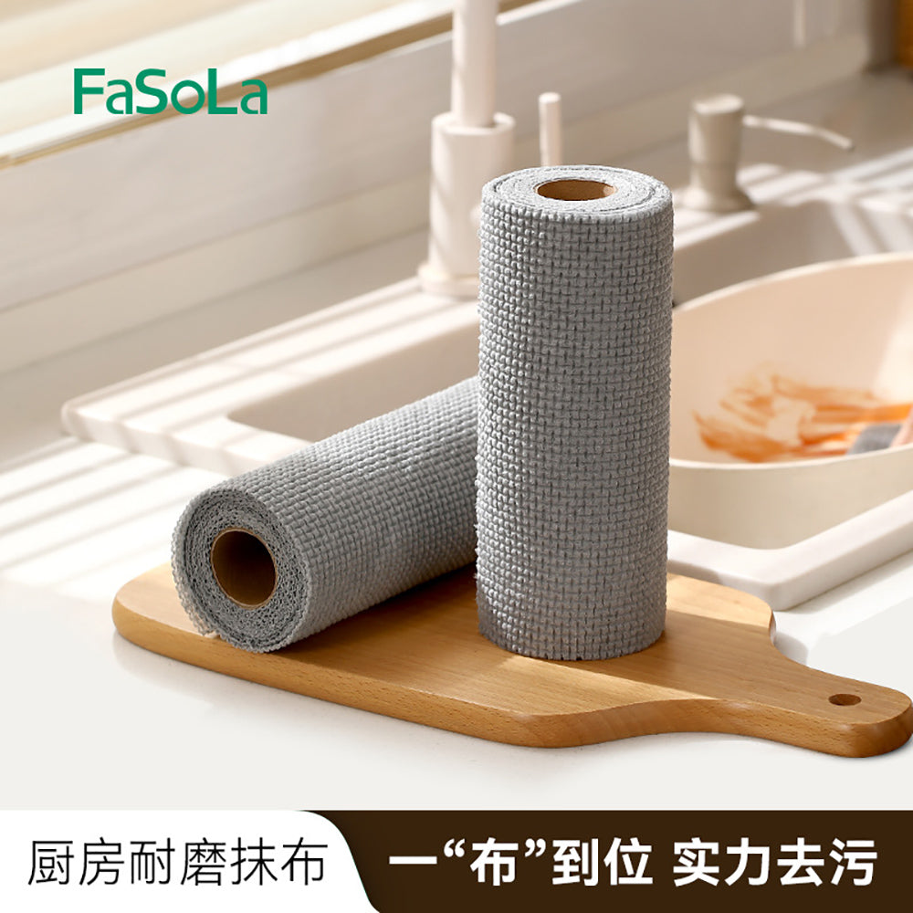 FaSoLa-Durable-Kitchen-Cleaning-Cloths---Gray,-25-Pieces-1