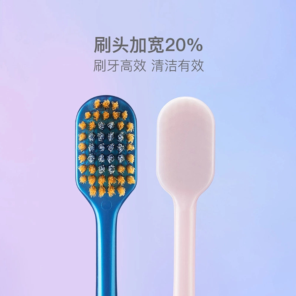 NetEase-Yanxuan-Wide-Head-Soft-Bristle-Toothbrush---Pink-&-White,-2-Pack-1