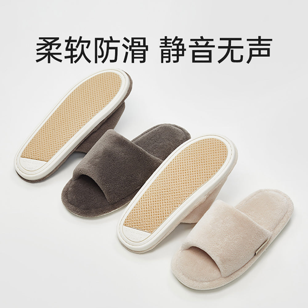 UTUNE-Open-Toe-Linen-Slippers---Brown,-Size-44-45-1