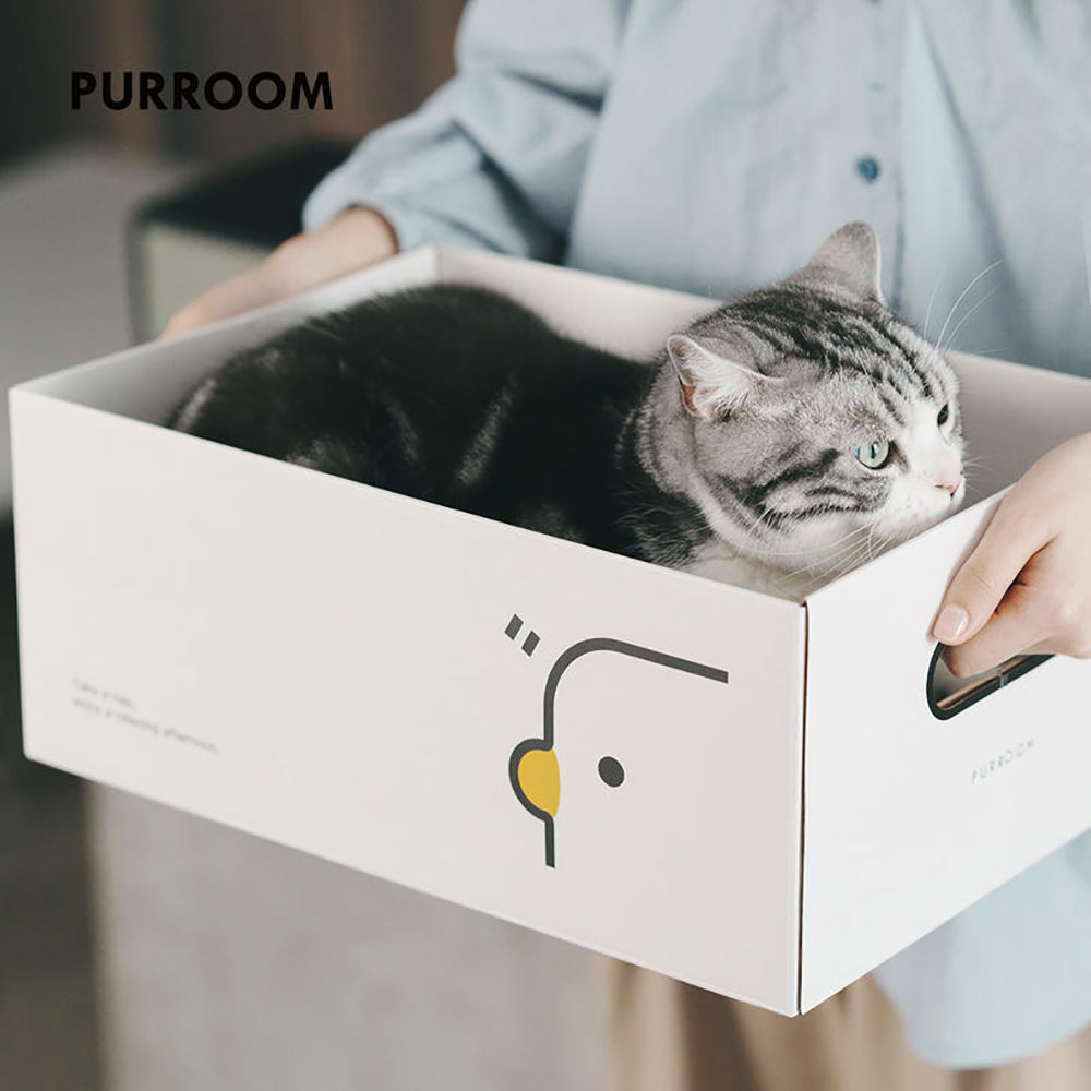 Purroom-New-Cat-Scratching-Box---Chicken-Pattern-1