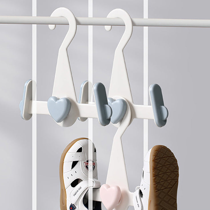 FaSoLa Adjustable Children's Shoe Drying Rack - White and Blue