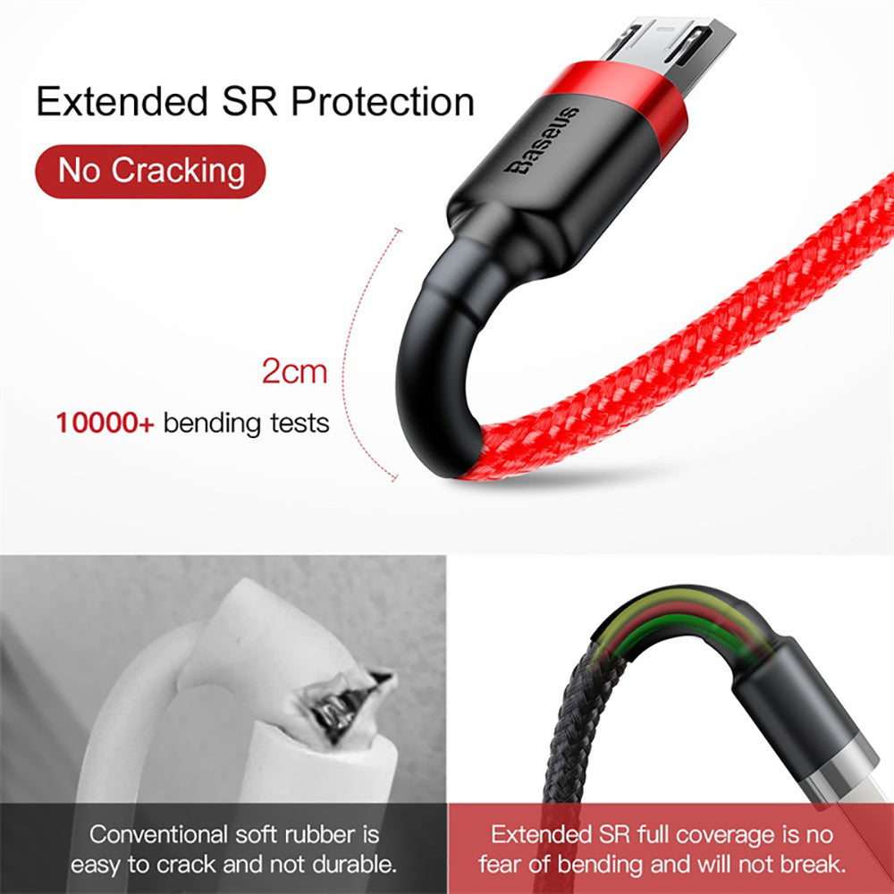 Baseus-Cafule-USB-to-Micro-USB-Cable-2.4A-1M---Red-1