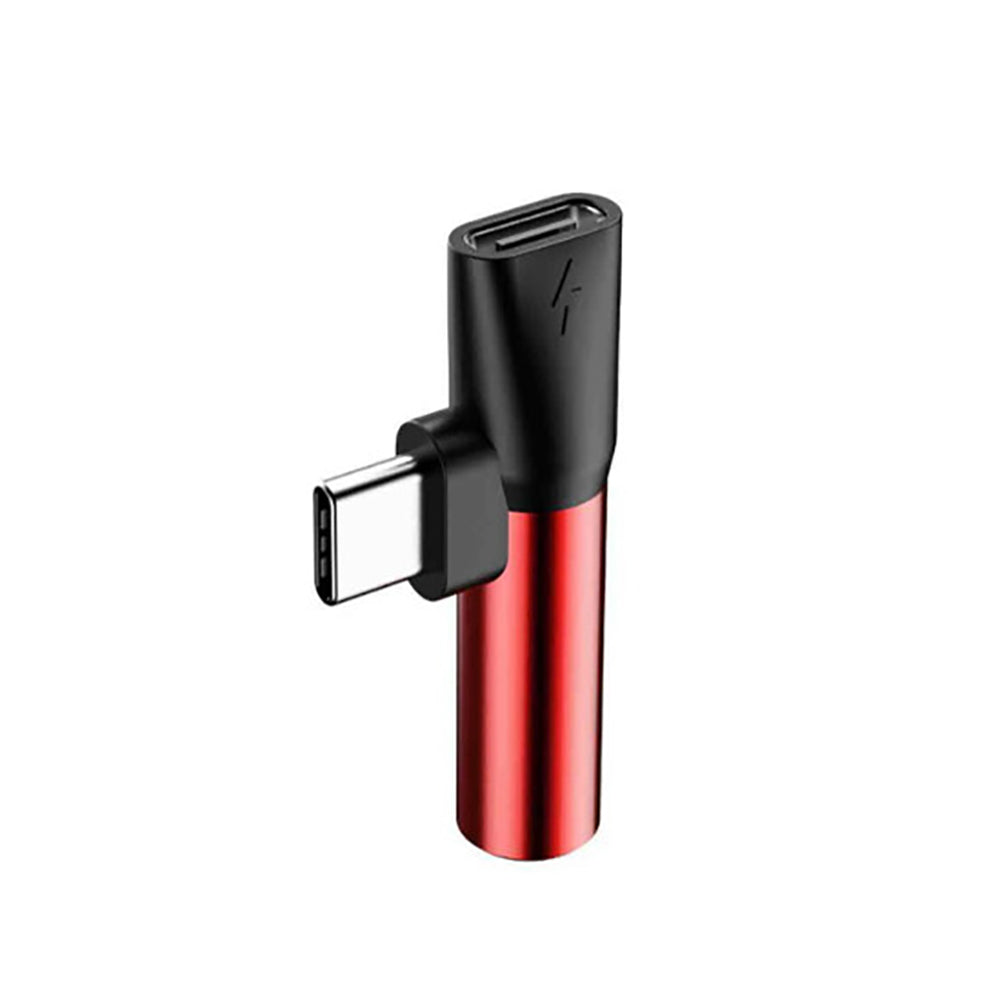 Baseus-Type-C-to-Type-C-and-3.5mm-Adapter---Red-and-Black-1