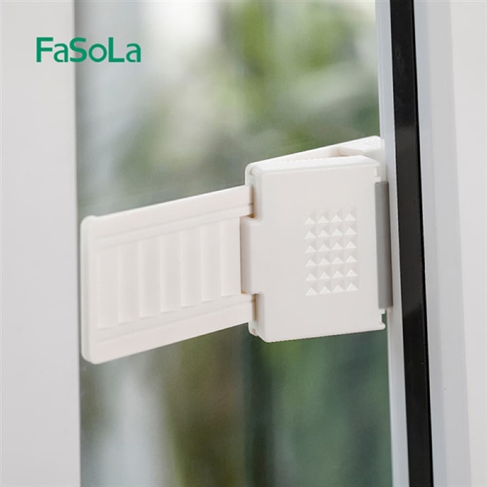 FaSoLa-Sliding-Door-and-Window-Lock---White,-18*5.6cm-1