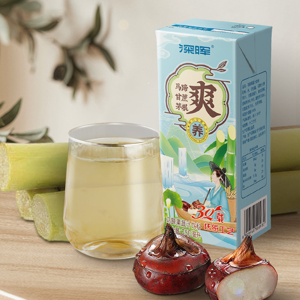 [Full-Case]-ShenHui-Water-Chestnut-Lemongrass-Sugarcane-Juice-250ml*24-1