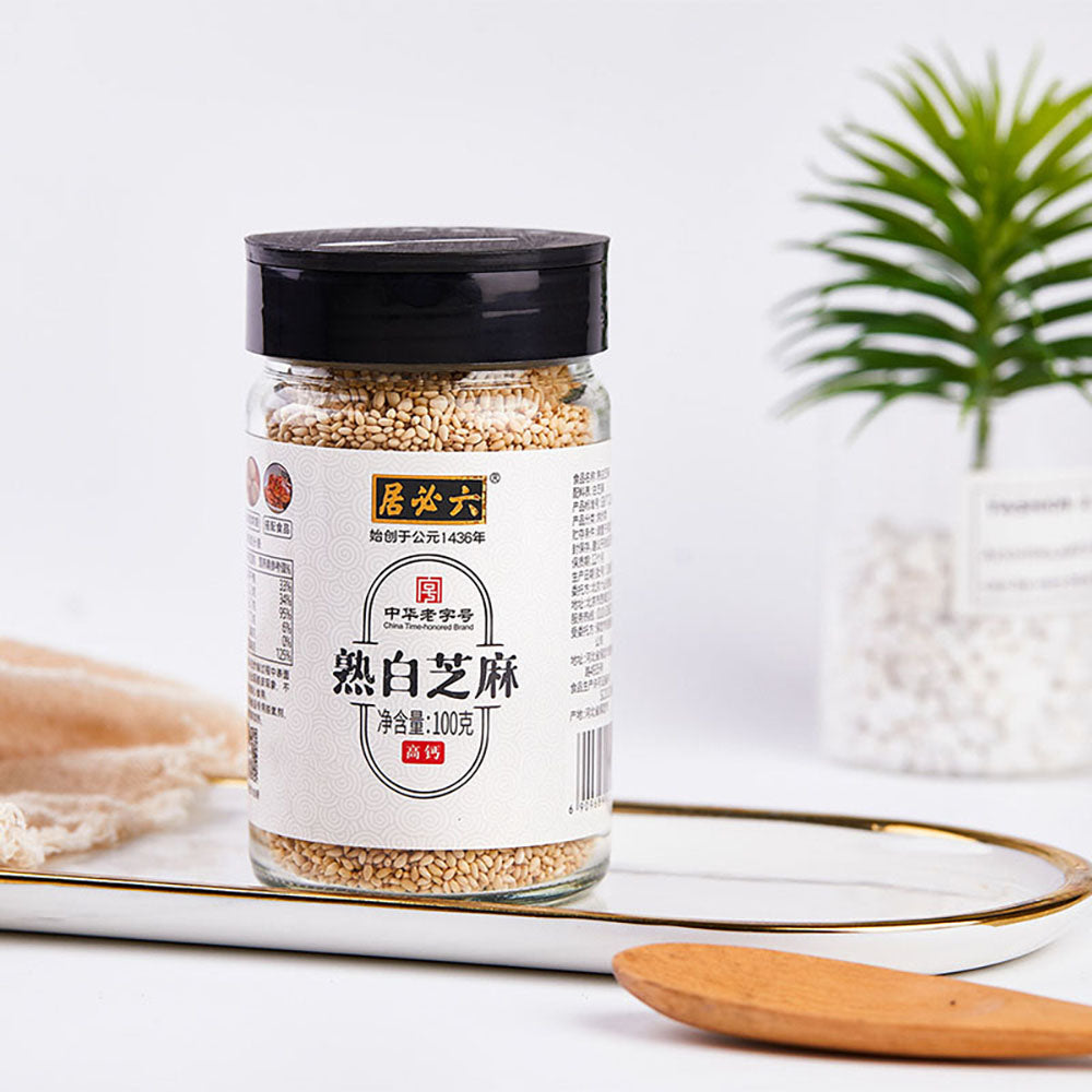 Liubiju-Cooked-White-Sesame-Seeds-100g-1