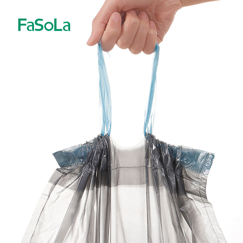 FaSoLa-Disposable-Drawstring-Trash-Bags---Silver-Gray,-15-Bags-x-3-Rolls-1