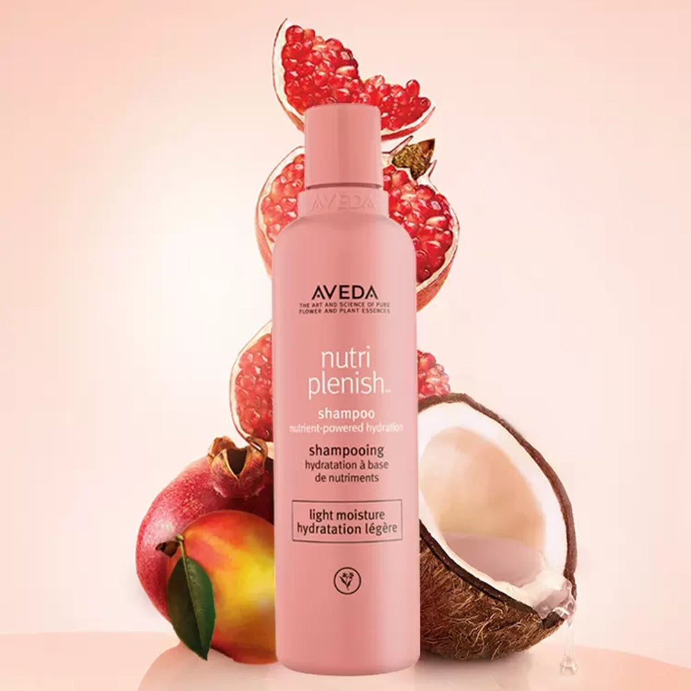 Aveda Nutriplenish Light Moisture Trio Set (Shampoo 250ml + Conditioner 250ml + Leave-In Conditioner 200ml)