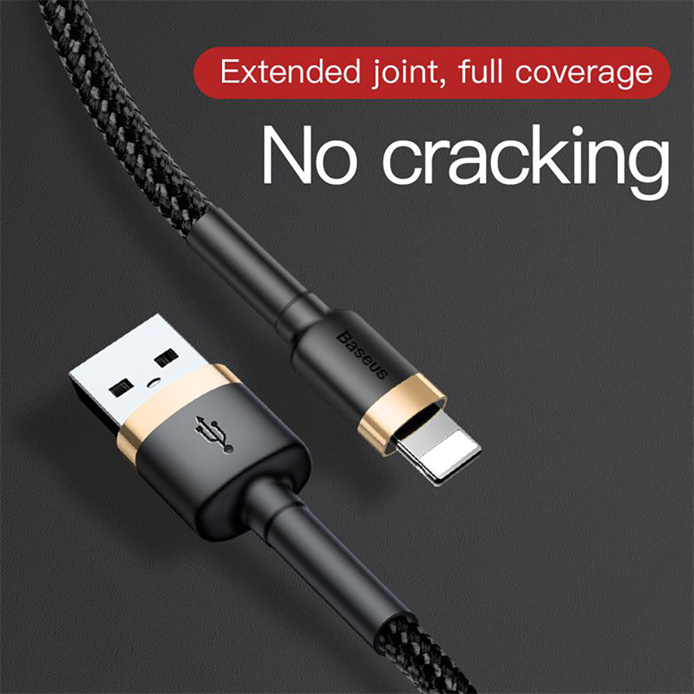 Baseus-Cafule-USB-to-Lightning-Data-Cable-2.4A-1M---Gold-and-Black-1