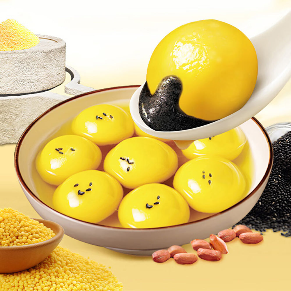 Guangzhou-Restaurant-Frozen-Yellow-Rice-and-Black-Sesame-Tangyuan-320g-1