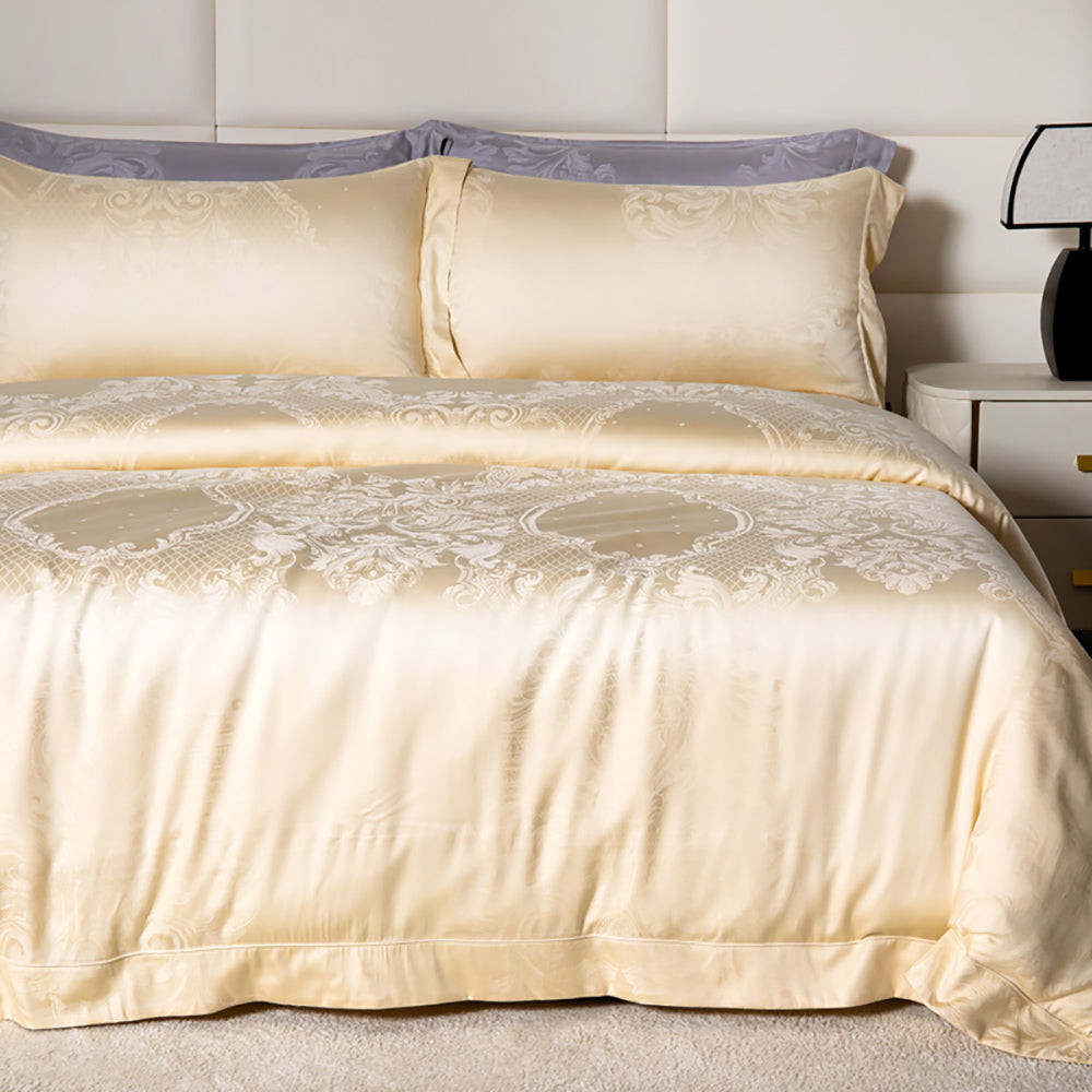 Heartin-Navilite-Bedding-Set---Champagne-Gold,-King-Size,-Includes-2-Pillows-1