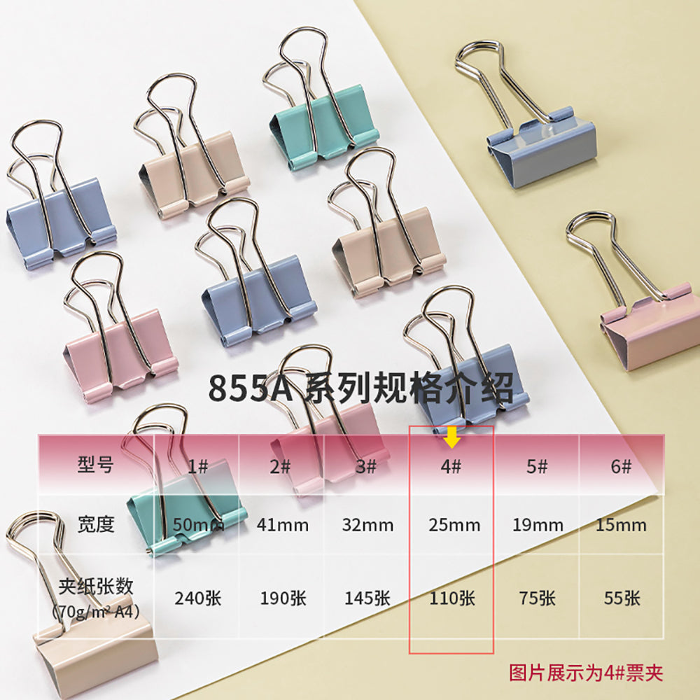 Deli-Fashion-Long-Tail-Binder-Clips---4-Colors,-48-Pieces-1