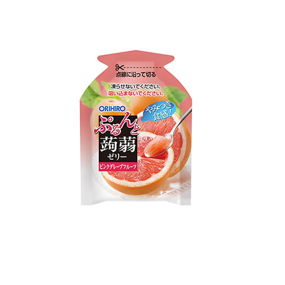 Orihiro-Konjac-Jelly-Limited-Edition-Low-Calorie-Pink-Grapefruit-Flavor---6-Packs,-120g-1