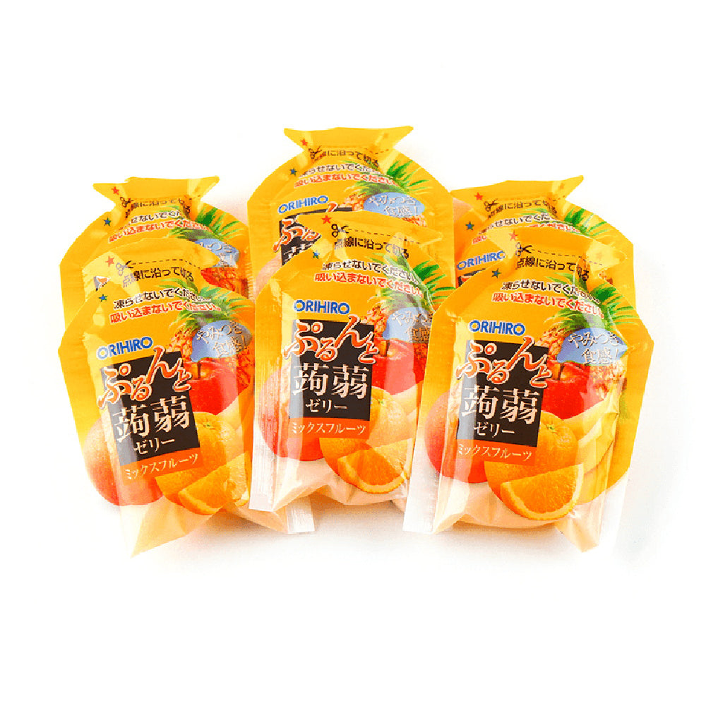 Orihiro-Low-Calorie-Konjac-Jelly---Tropical-Fruit-Flavor,-6-Packs,-120g-1