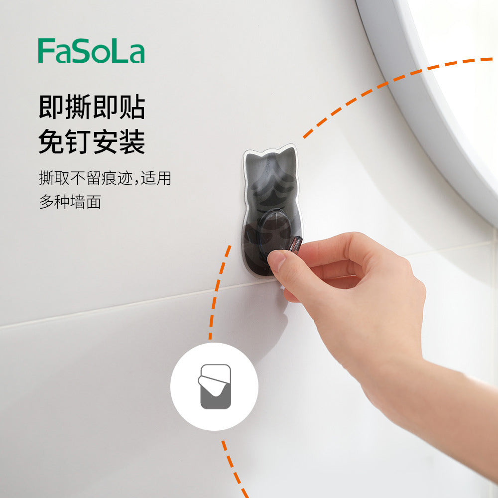 FaSoLa-Cat-Print-Hooks---Mixed-Colors,-Set-of-4-1