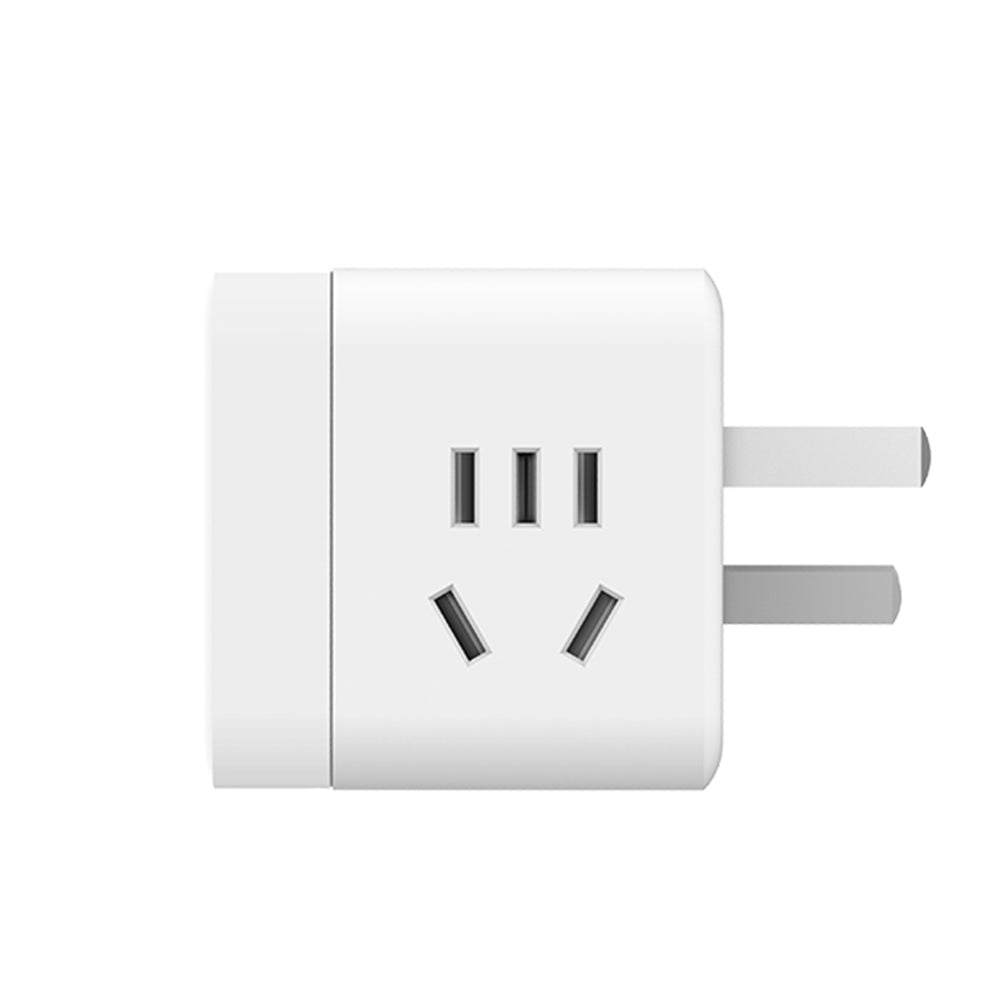 Bull-Brand-Mini-Magic-Cube-Adapter-with-2-Plug-Slots-+-2-USB-Wireless-U9B122---White-1