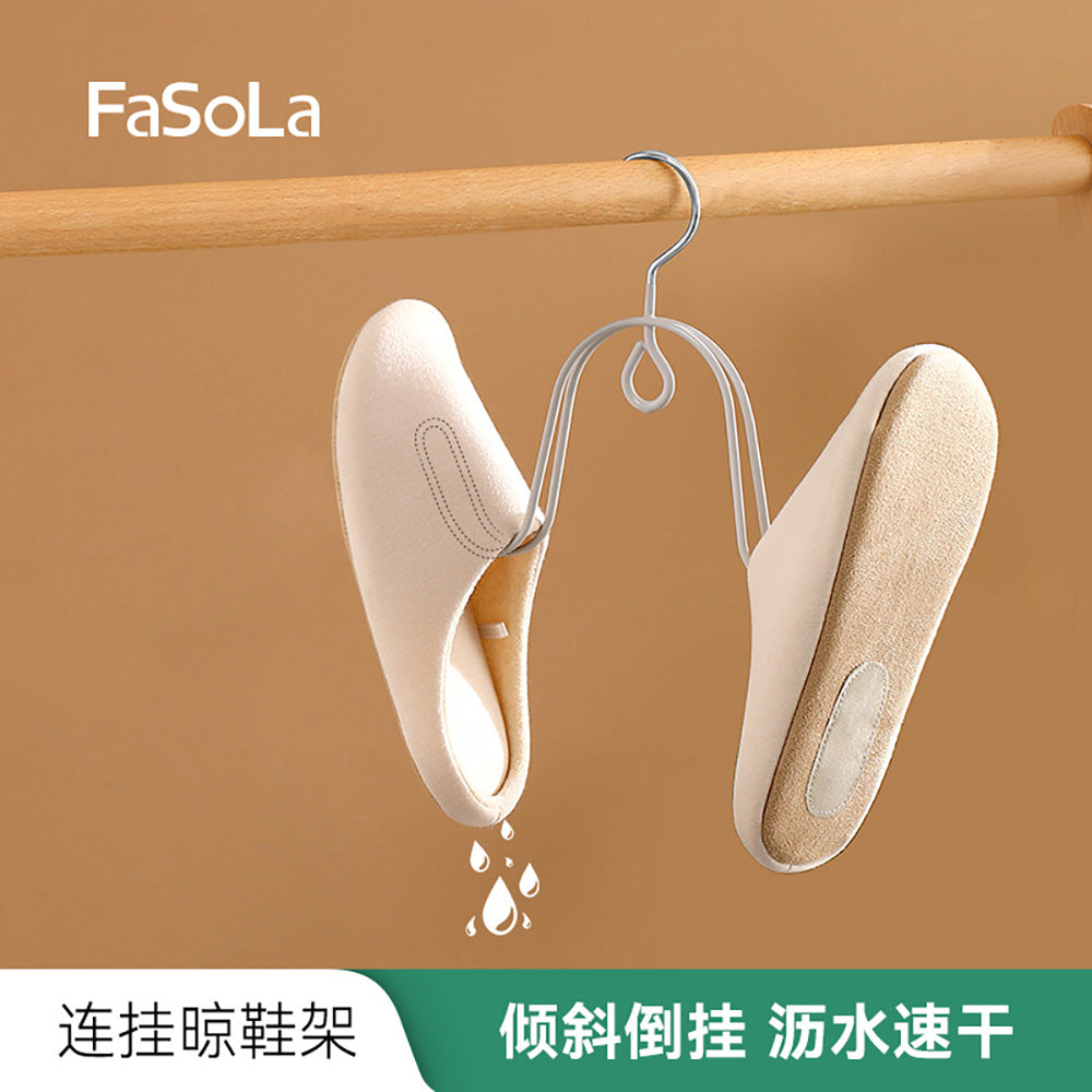 FaSoLa-Hanging-Shoe-Drying-Rack---Gray,-2-Pieces-1