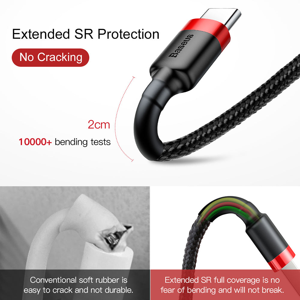 Baseus-Cafule-USB-to-Type-C-Cable-3A-1M---Red-and-Black-1