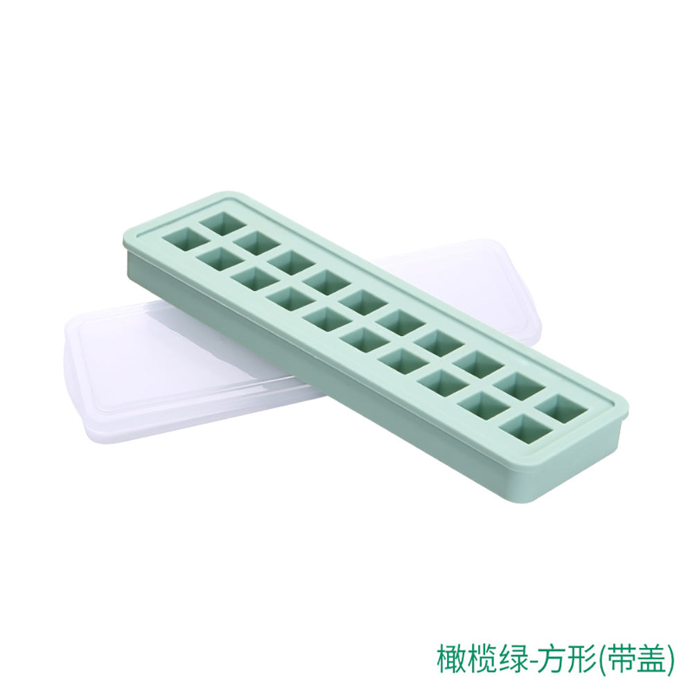 FaSoLa-20-Compartment-Silicone-Ice-Cube-Tray-with-Lid---Olive-Green-1