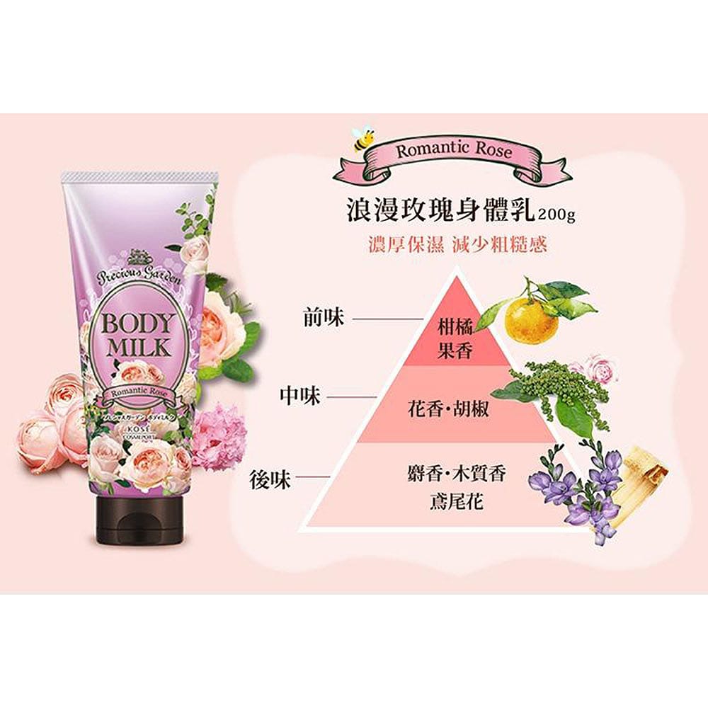 Kose-Precious-Garden-Body-Milk---Romantic-Rose,-200g-1