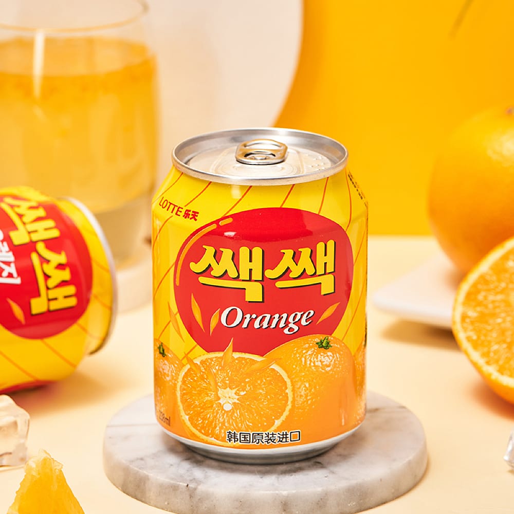 [Full-Case]-Lotte-SacSac-Orange-Juice-with-Pulp-238ml*12-Cans/Case-1