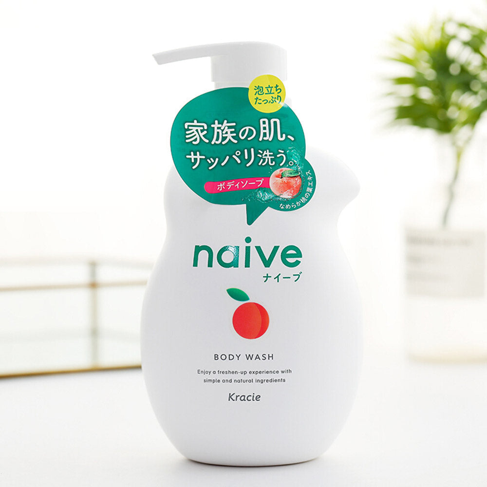 Kracie Naive Peach Moisturizing Body Wash - 530ml