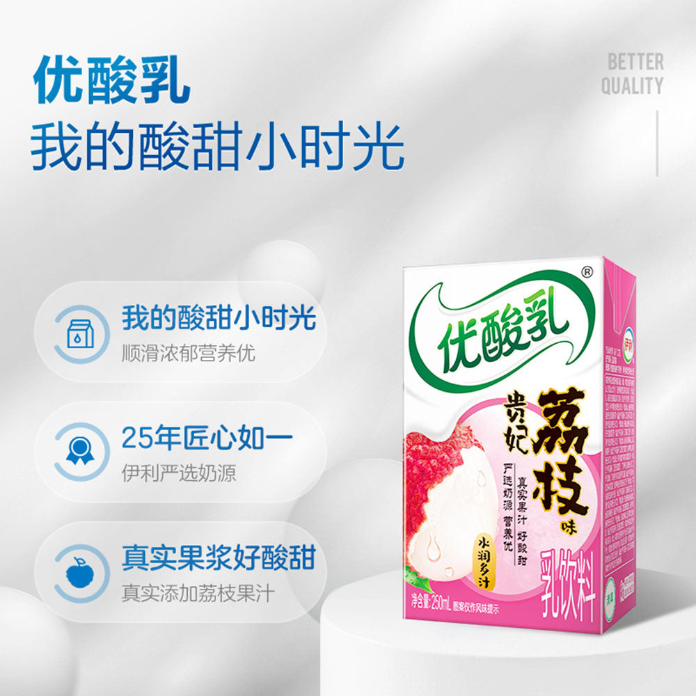 Yili-Probiotic-Drink-Lychee-Flavor---250ml-x-24-1