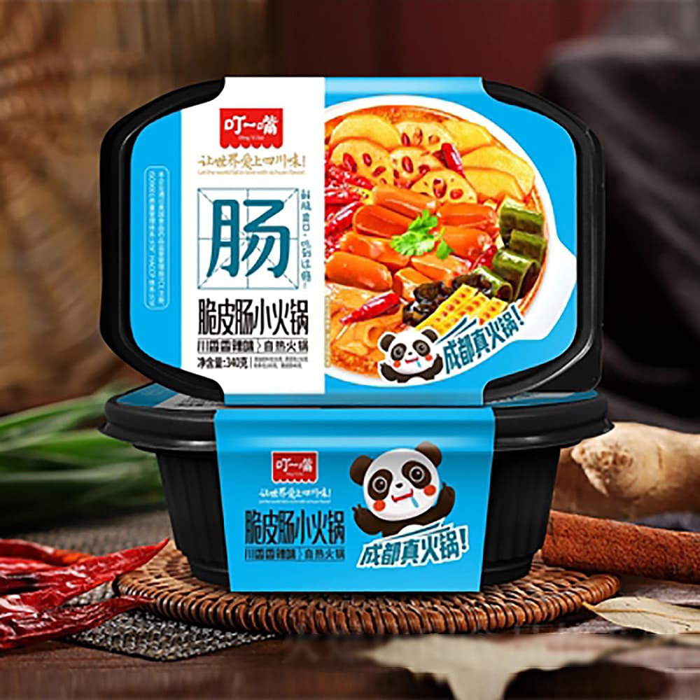 Ding-Yi-Zui-Self-Heating-Hot-Pot-with-Crispy-Sausage---Sichuan-Spicy-Flavor,-340g-1