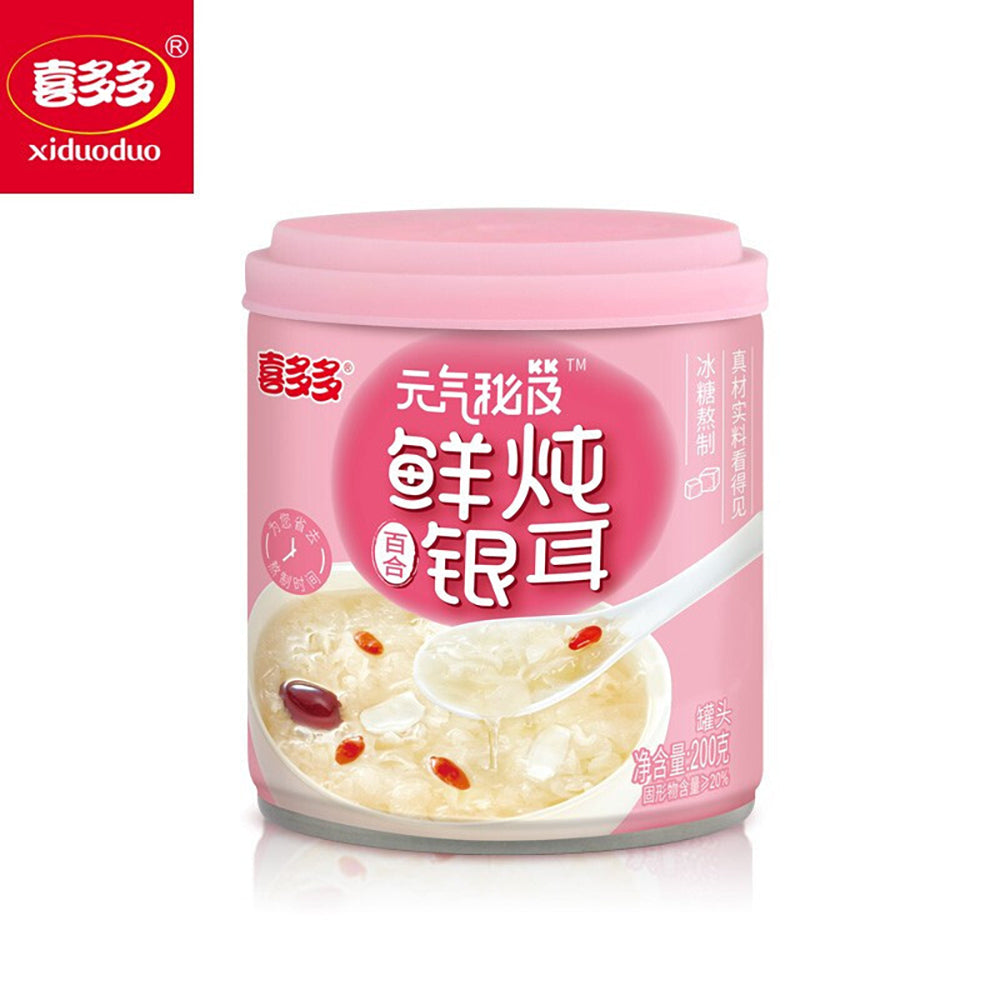 [Full-Case]-Xiduoduo-Freshly-Stewed-Lily-and-White-Fungus-Drink-200g*12-1