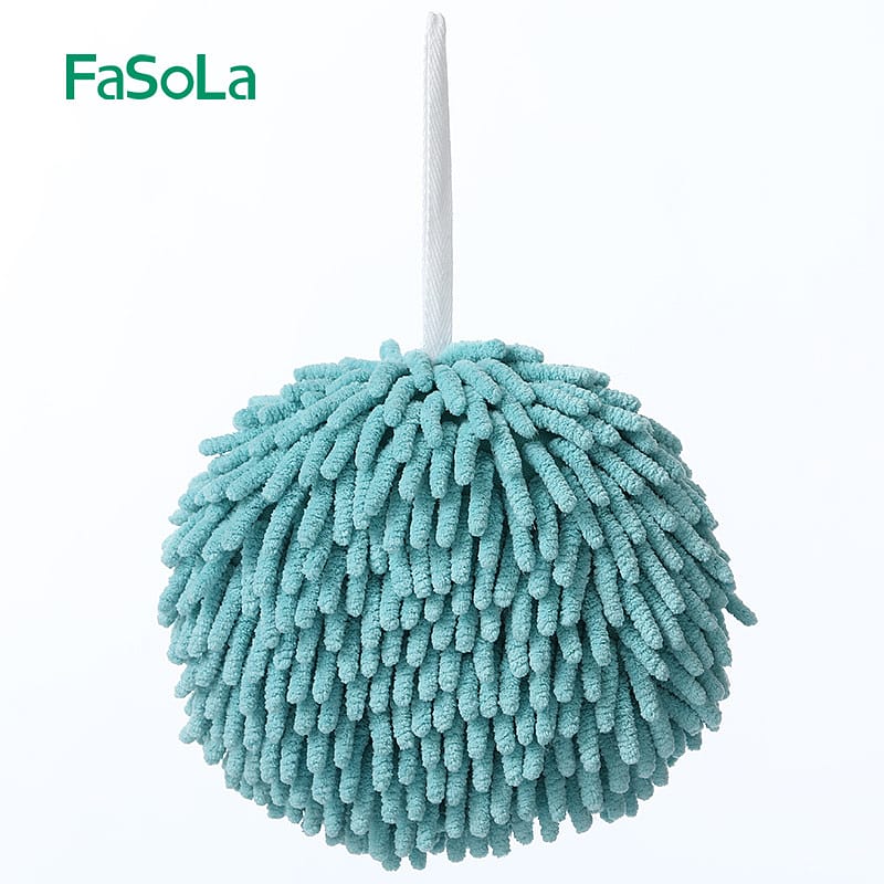 FaSoLa-Japanese-Chenille-Thickened-Hand-Towel-Ball---Blue,-17*17cm-1