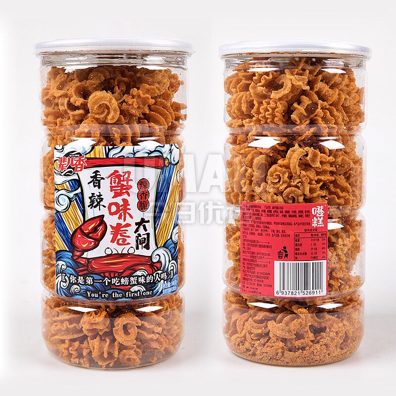 Beierxiang-Spicy-Crab-Flavor-Rolls---180g-1