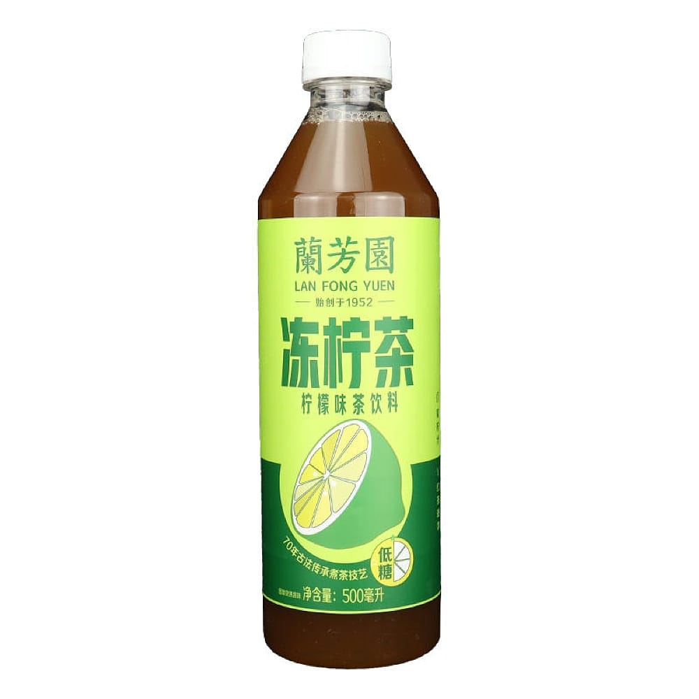 [Full-Case]-Lan-Fong-Yuen-Low-Sugar-Frozen-Lemon-Tea-500ml---15-Bottles-per-Case-1