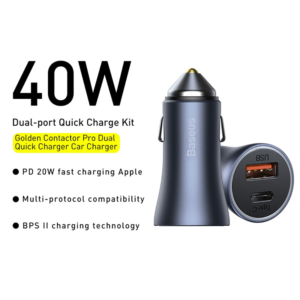 Baseus-Golden-Contactor-Pro-Dual-Port-Quick-Charger-Car-Charger-U+C-40W---Dark-Gray-1