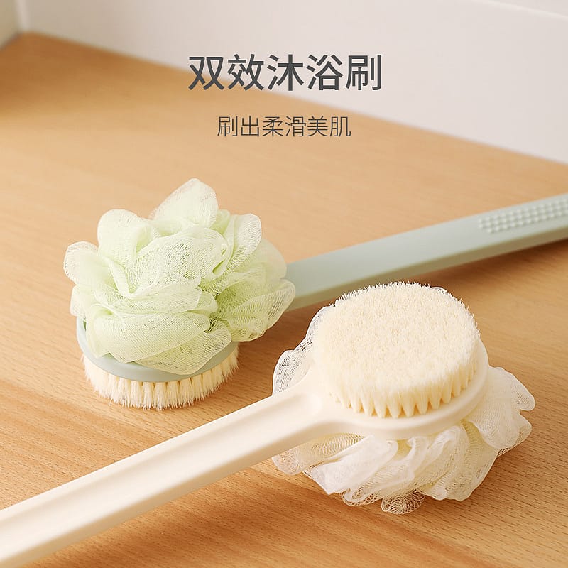 FaSoLa-Dual-Action-Bath-Brush---Green,-37*9cm-1