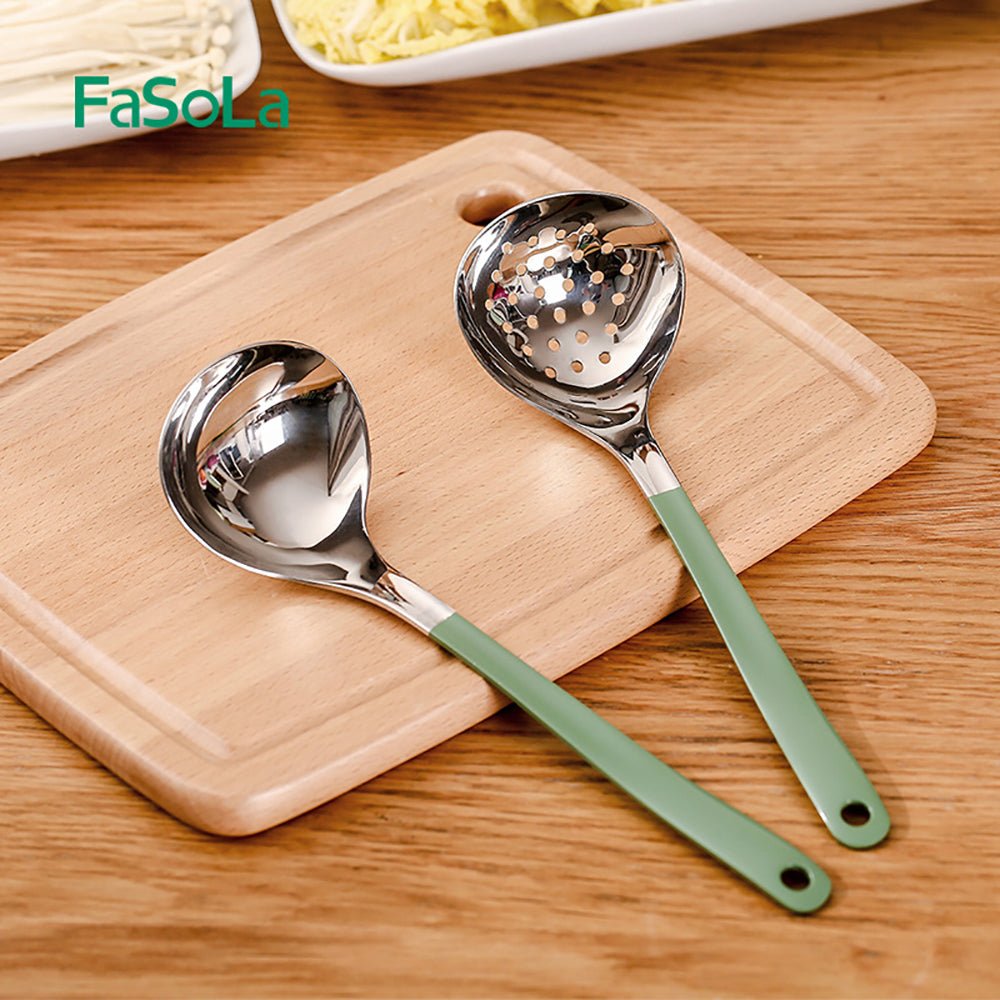 FaSoLa-Stainless-Steel-Slotted-Spoon---Green-1