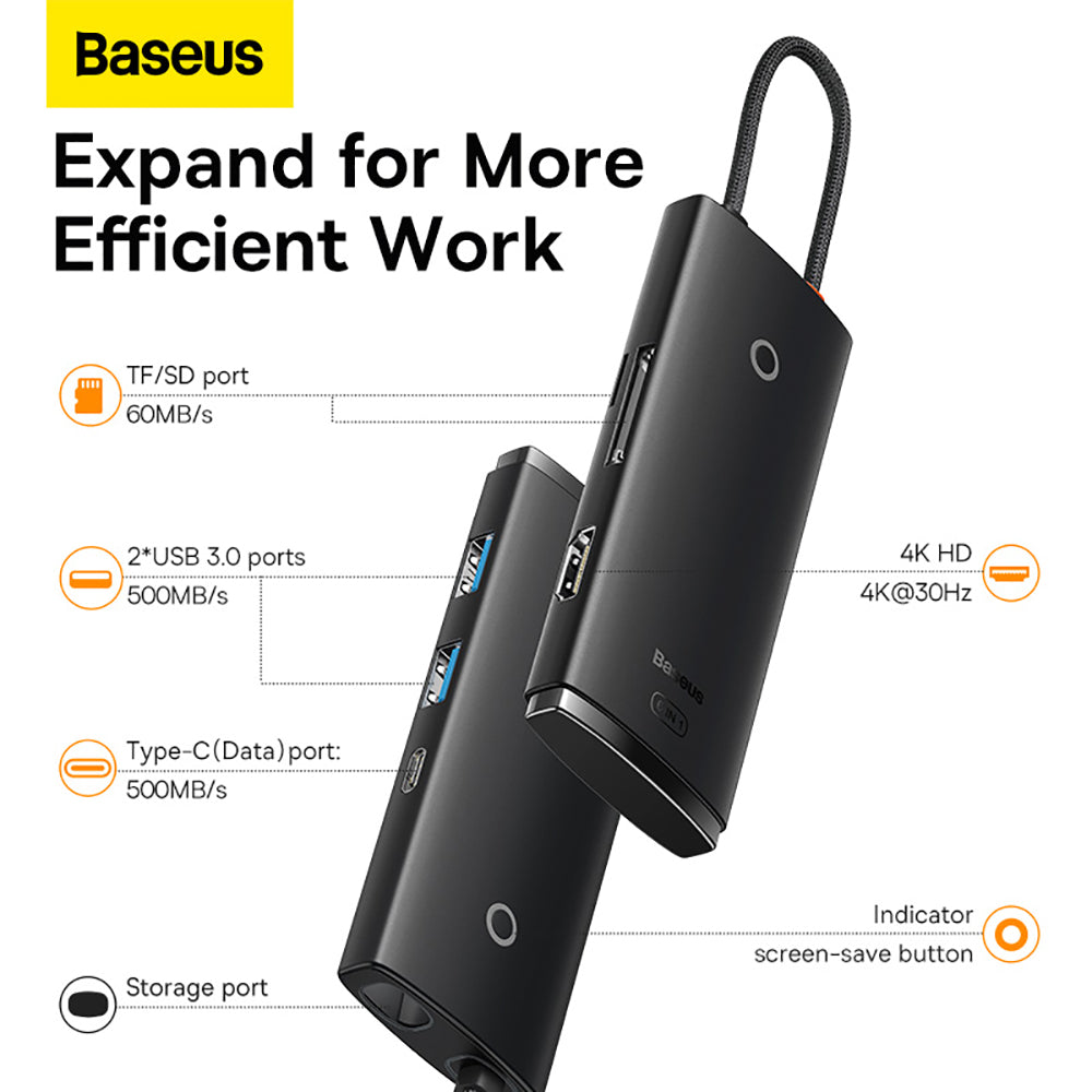 Baseus-Lite-Series-6-in-1-HUB-Docking-Station---Black-1