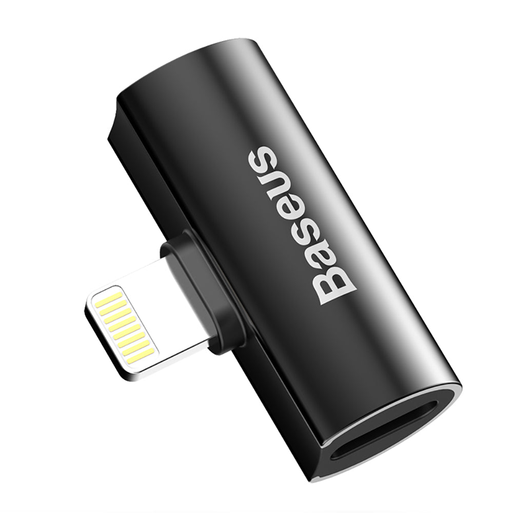 Baseus-L46-Dual-Lightning-Adapter---Mini-Metal,-Black-1