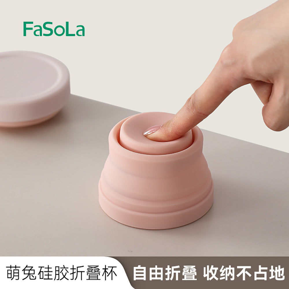 FaSoLa-Bunny-Silicone-Collapsible-Cup---Pink-1