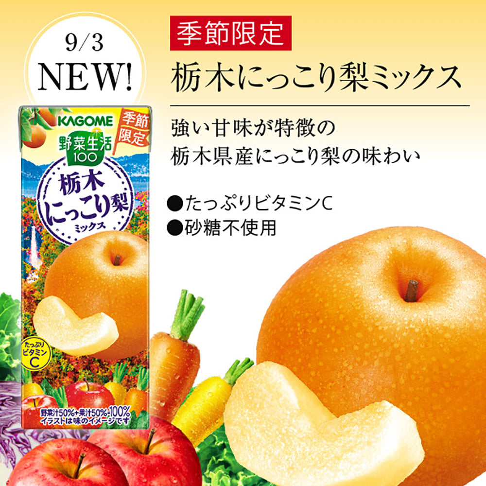 Kagome-Yasai-Seikatsu-Juice-Drink-Tochigi-Nikko-Pear-Flavor---195ml-1