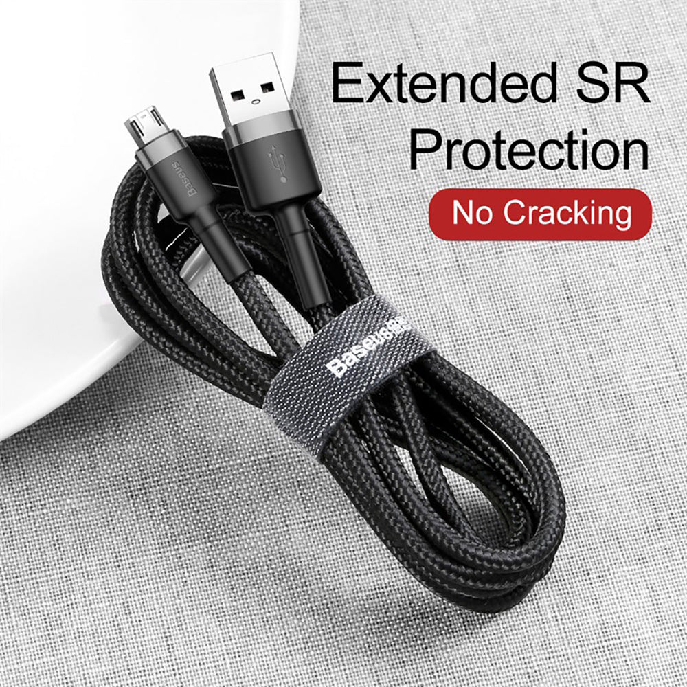 Baseus-Cafule-USB-to-Micro-USB-Cable---2.4A,-0.5M,-Space-Gray-1