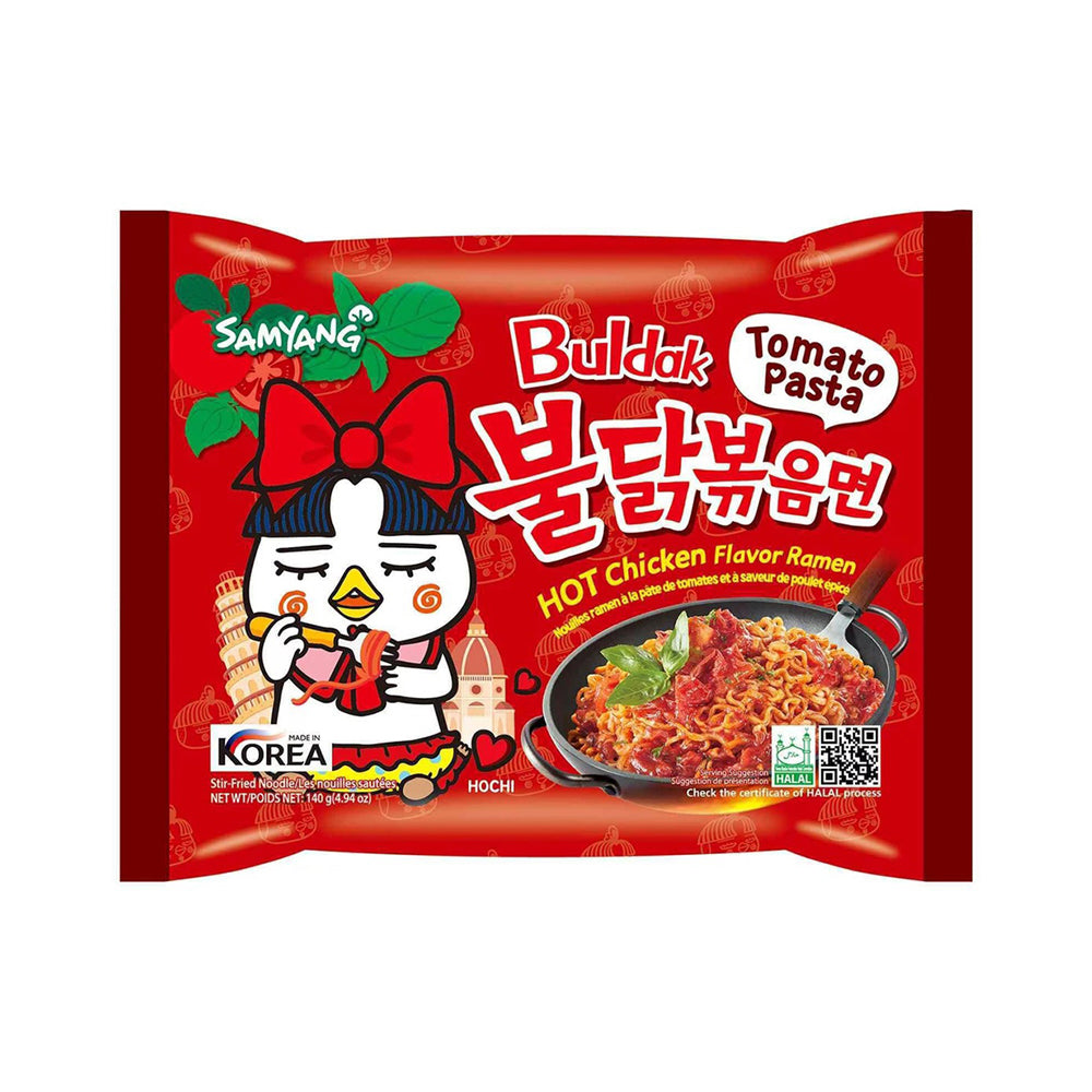Samyang-Buldak-Tomato-Pasta-Hot-Chicken-Flavor-Ramen---140g-x-5-Packs-1