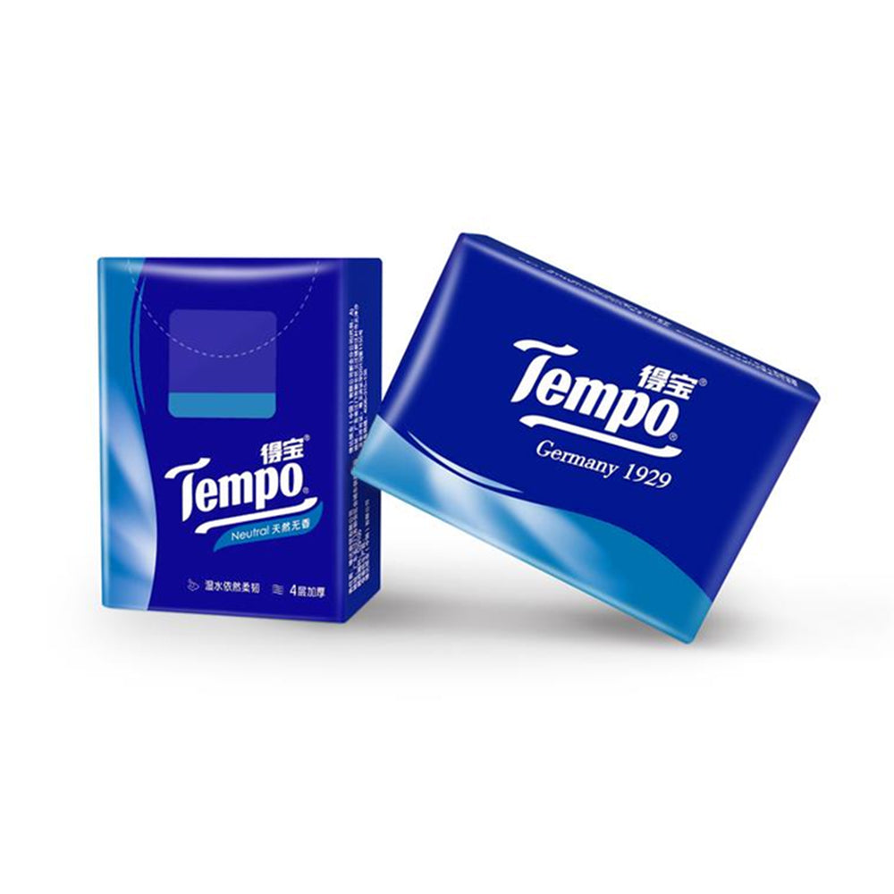 Tempo-Mini-Handkerchief-Tissues,-Unscented-Natural,-7-Sheets-per-Pack,-12-Packs-1