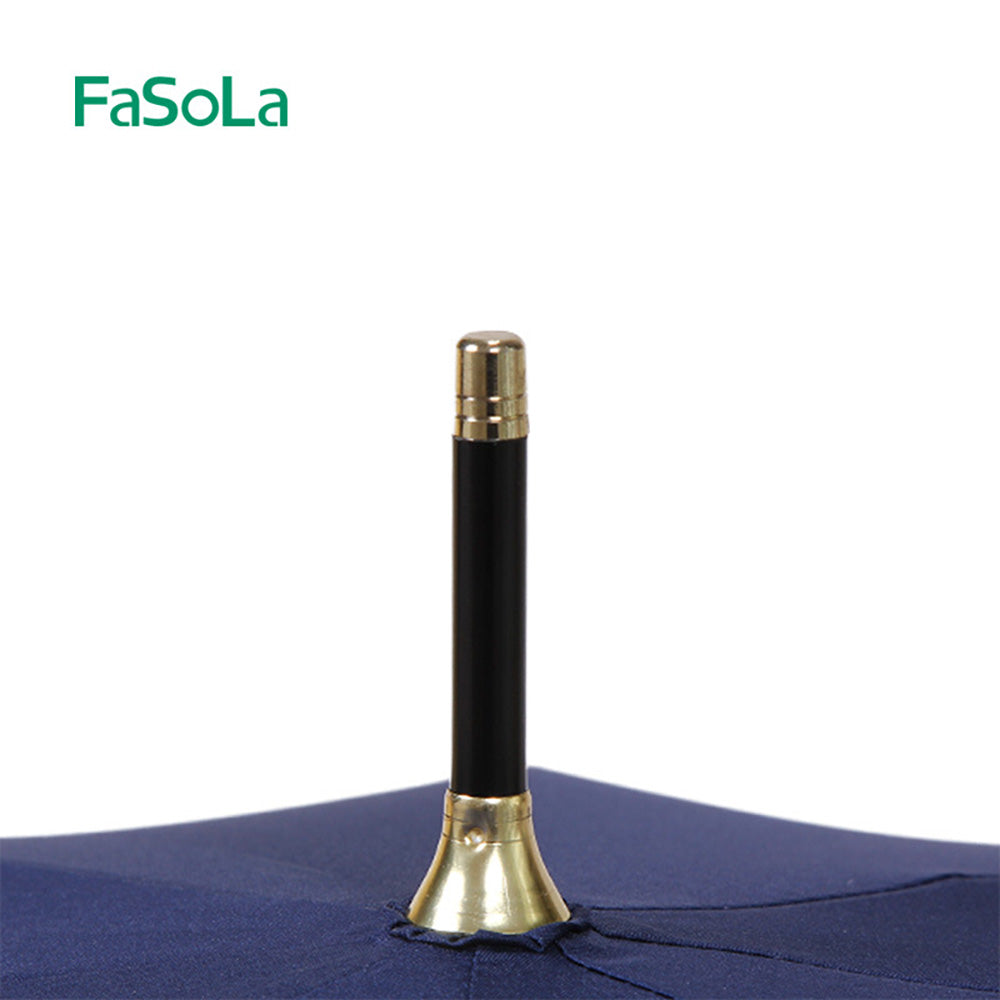 FaSoLa-8K-Long-Handle-Ultra-Light-Umbrella---Navy-Blue-with-Embroidery-1