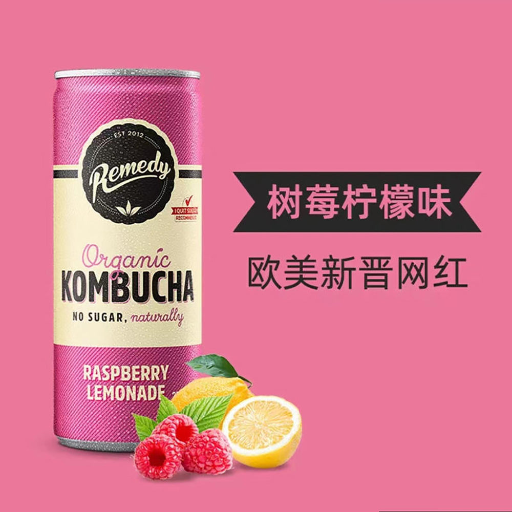 Remedy-Organic-Kombucha-Raspberry-Lemonade---4-Cans-1