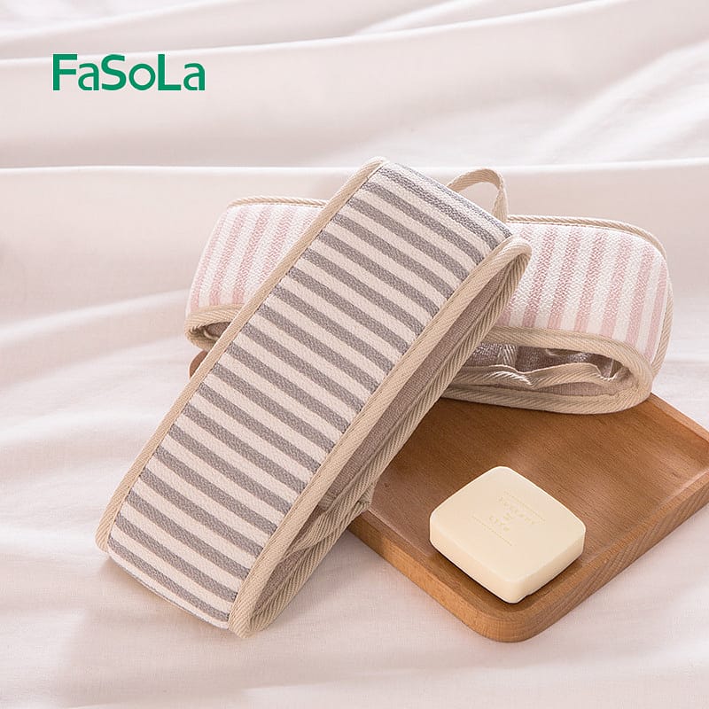 FaSoLa-Double-Sided-Bath-Glove---Pink,-13.5*22.5cm-1