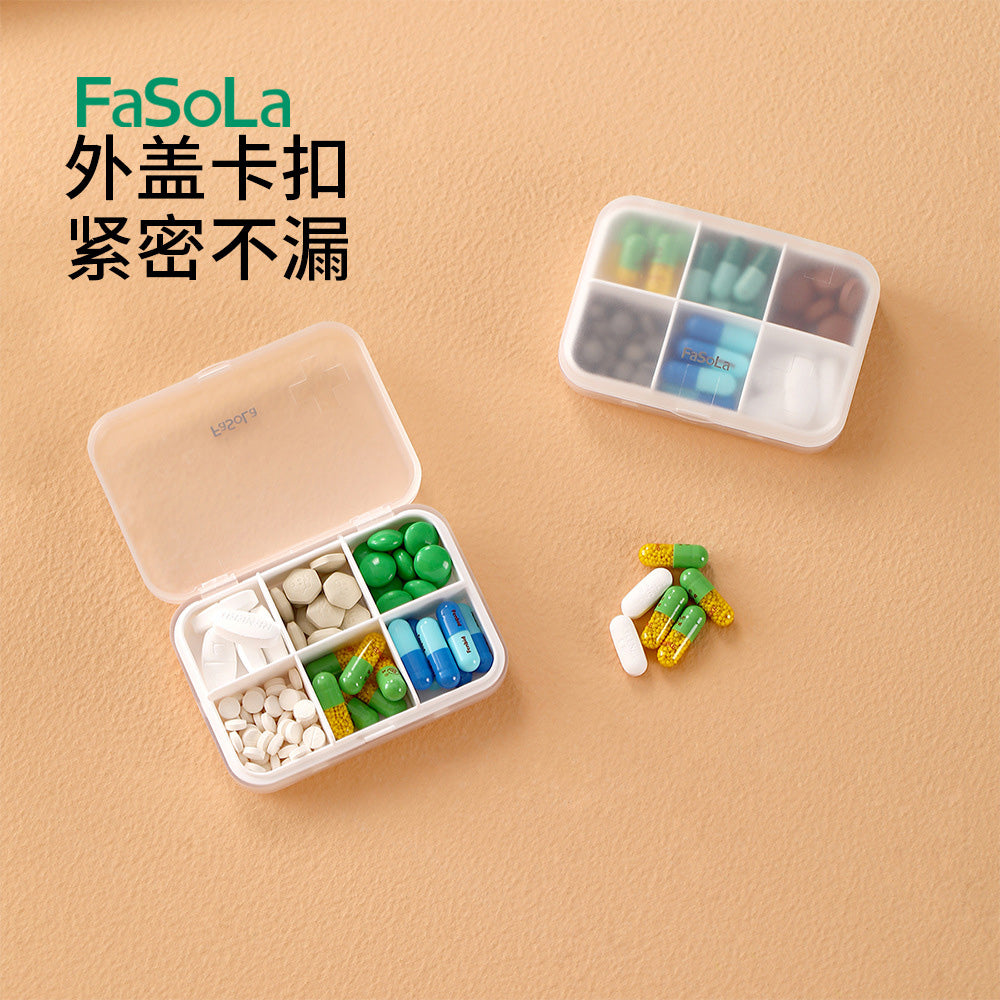 FaSoLa-Simple-Six-Compartment-Pill-Box---White-1