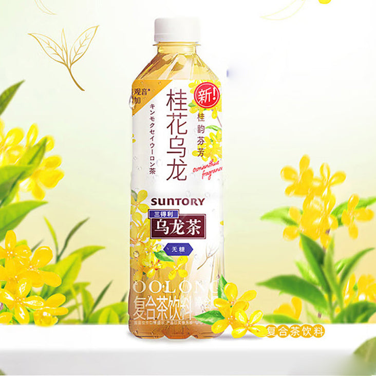 Suntory Osmanthus Oolong Tea - Sugar-Free, 500ml x 15 Bottles